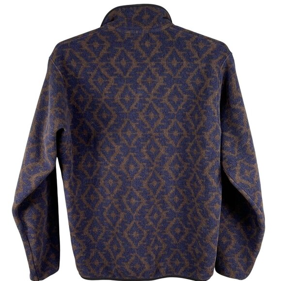 Patagonia Synchilla Mens M Aztec Snap Fleece Pullover Oversized Southwest Jacket - Picture 7 of 16